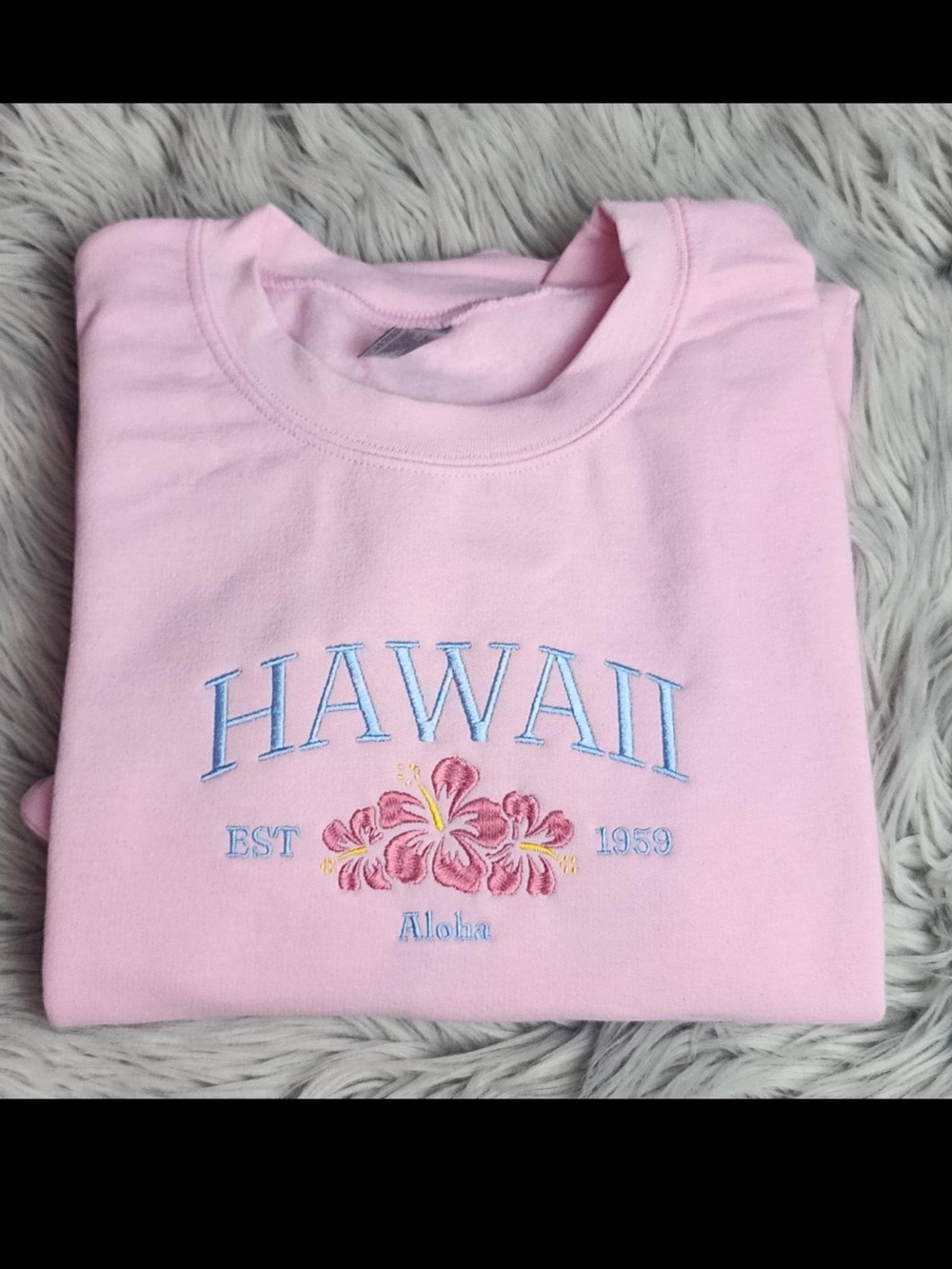 Women's Pink 'Hawaii' Crewneck Sweatshirt